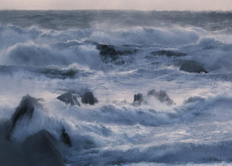 Un portrait au pastel d'une femme de la haute société française du XVIIIe siècle, capturant la douceur et la délicatesse des teintes pastel.